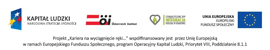 Австрийский институт в Кракове и Ассоциация интеграции RPP приглашают вас принять участие в совместно финансируемом проекте, включающем языковые курсы в Школе тренеров для людей, ищущих новые возможности трудоустройства