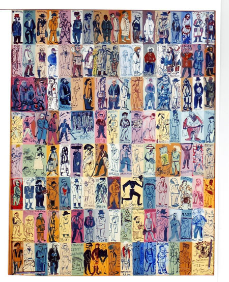 Эдуард Двурник, 138 польских художников, из цикла XXII Wyliczanka / 138 польских художников-художников, из XXII Перечня, 1997, деп